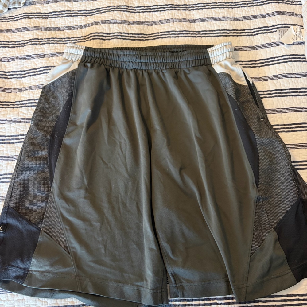 Jordan Gray/Black/White Athletic Shorts
